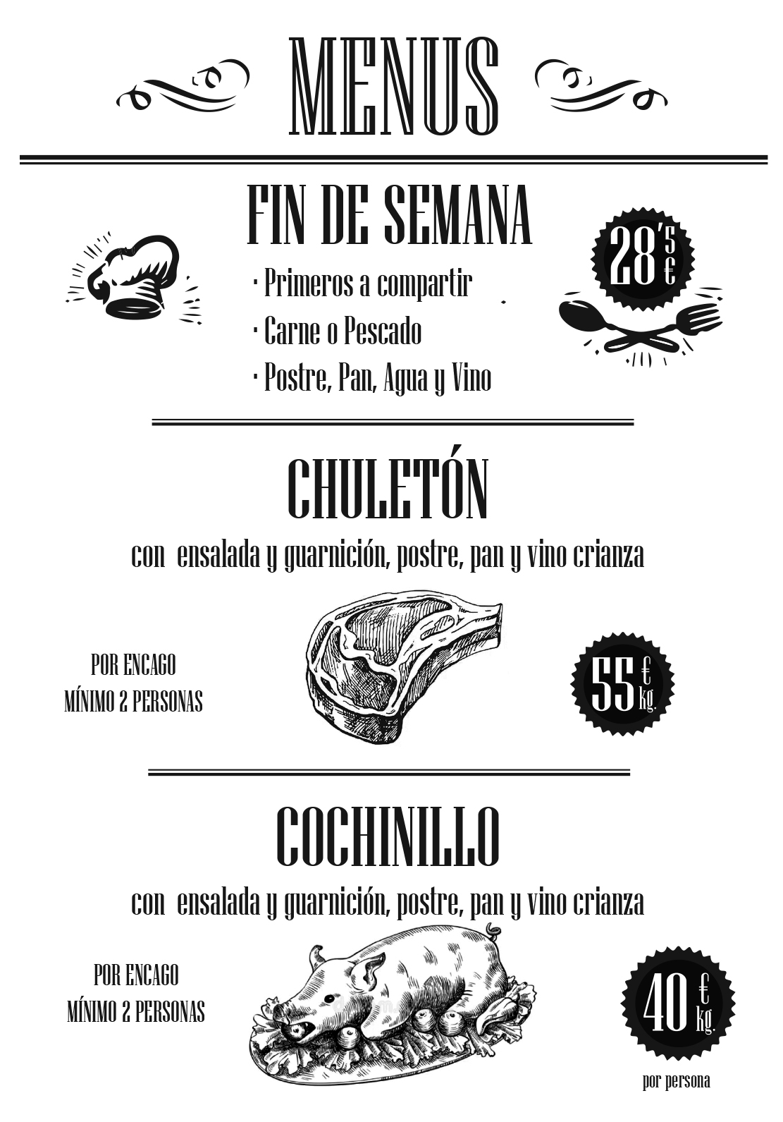 Menú degustación